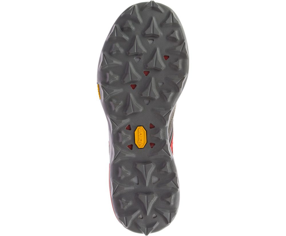 Merrell Hiking Shoes Grey/Red - Zion - Mens 43PYVWAZT